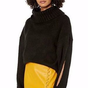 KENDALL + KYLIE Beige Juniors Mossy Cowl Sweater S